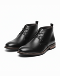 Chukka Boots with Pebbled Texture