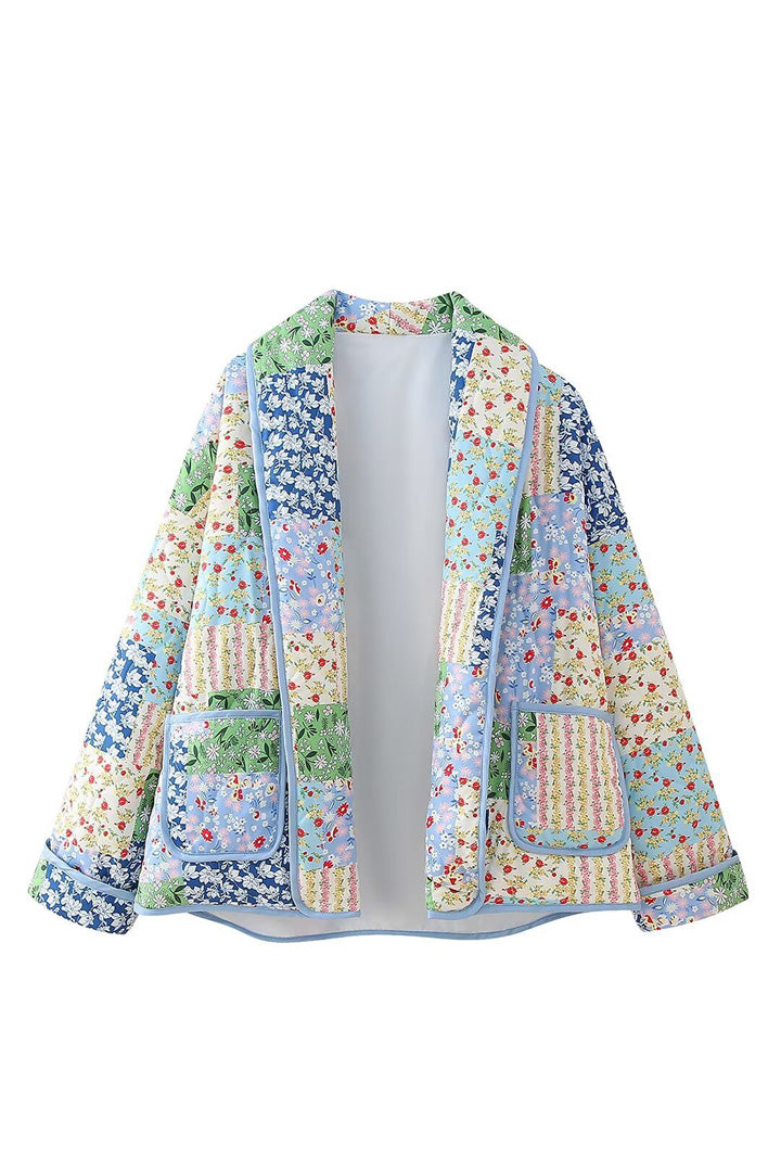 Flower pattern cotton jacket