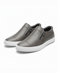 Leather-Look Sneakers with All-Day Comfort