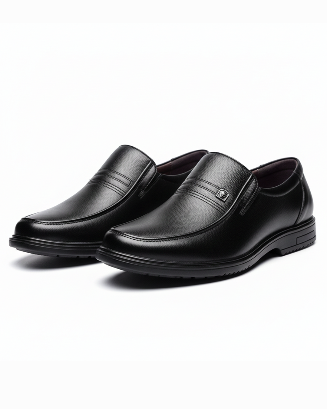 Leather Loafers with Semi-Gloss Finish