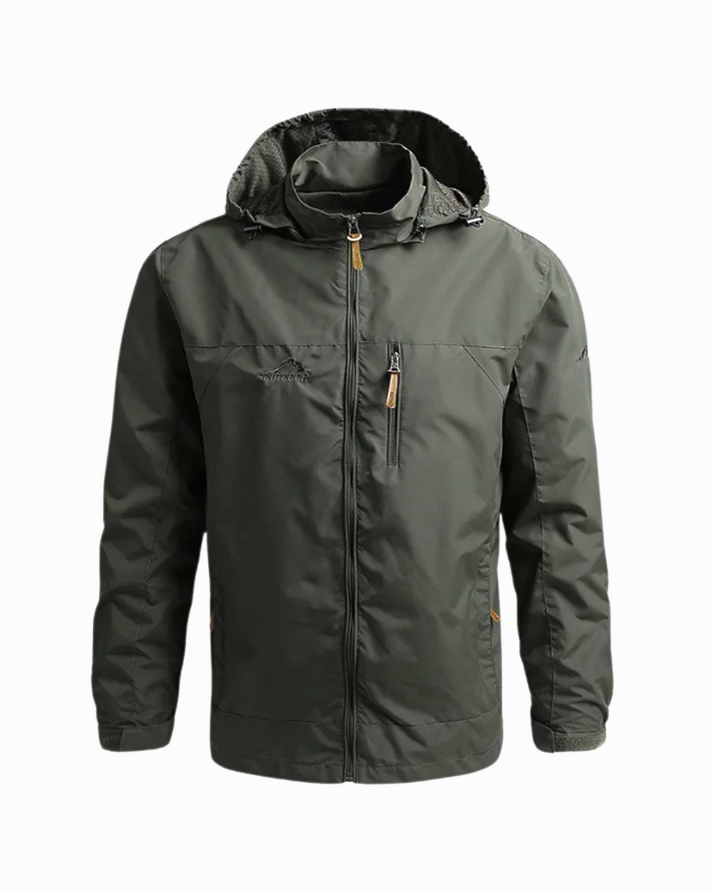 Water-Resistant Jacket with Zip Front