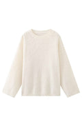 Knitted Crew Neck Relaxed Knit Sweater
