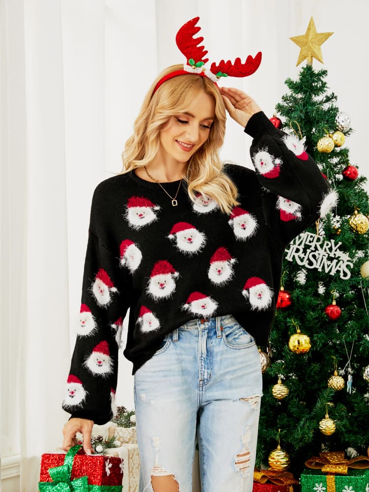 Santa Claus Knitted Knit Sweater