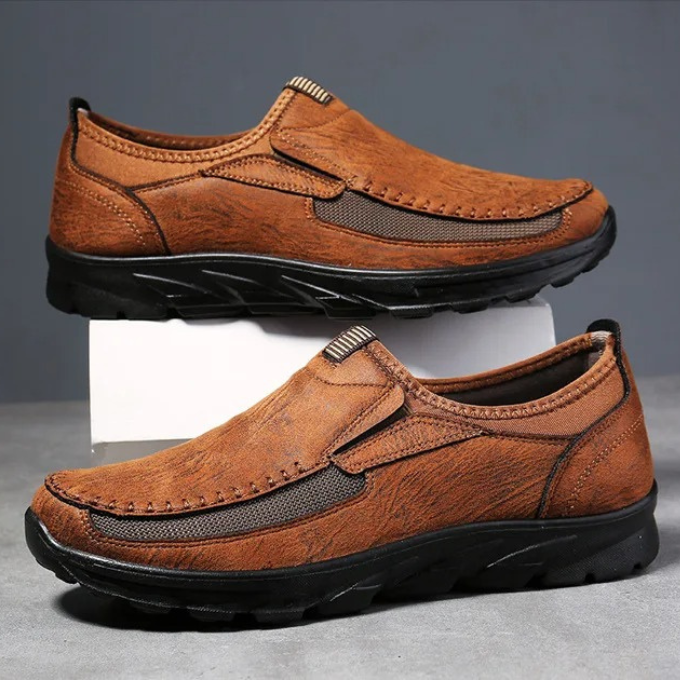 Mesh Loafers with Reinforced Stitching
