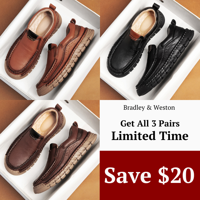 Leather Loafers with Precision Stitching