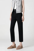 Black High-Waisted Cigarette Jeans