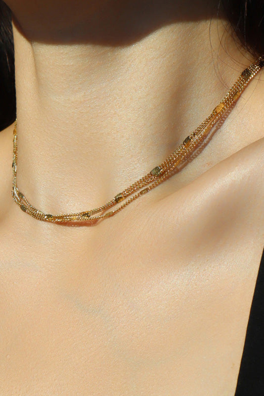 Statement Gold Plated Seraphina Necklace