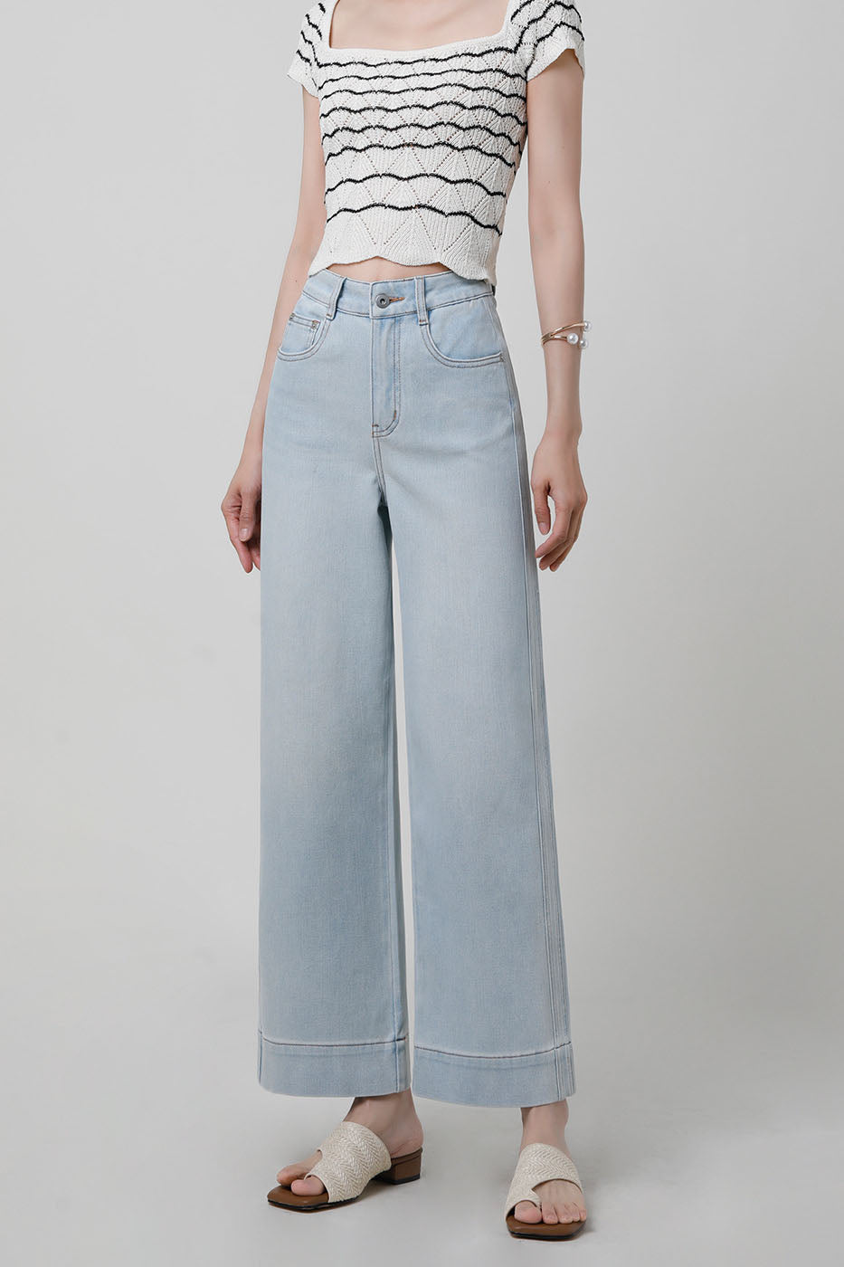High-Waisted Wide-Leg Jeans