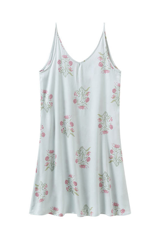 Patterned Cross-Back Cami Dress