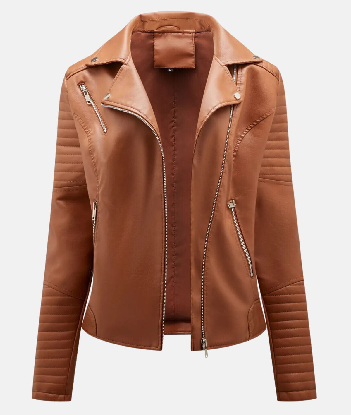 Leather Biker Jacket without a Hood