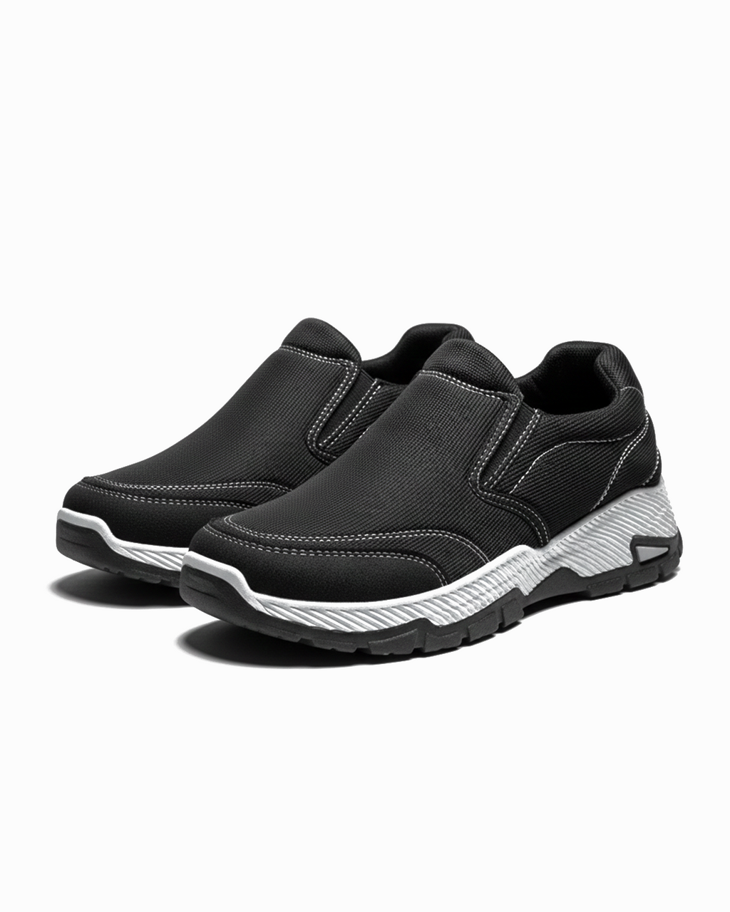 Slip-On Shoes with Contrast Stitching