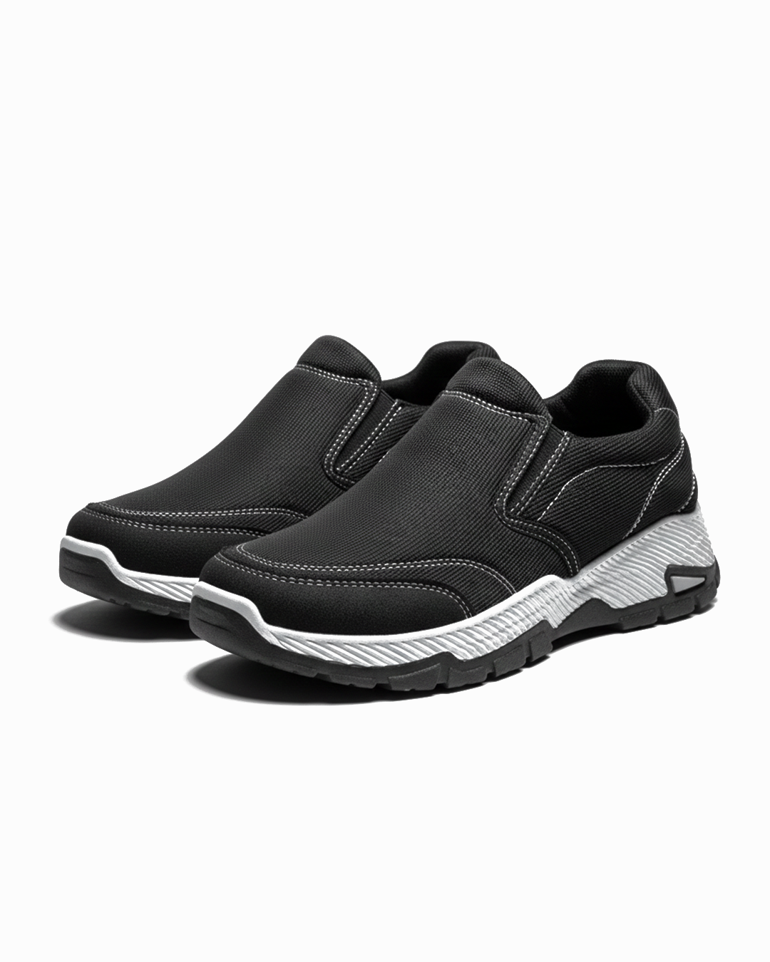 Slip-On Shoes with Contrast Stitching