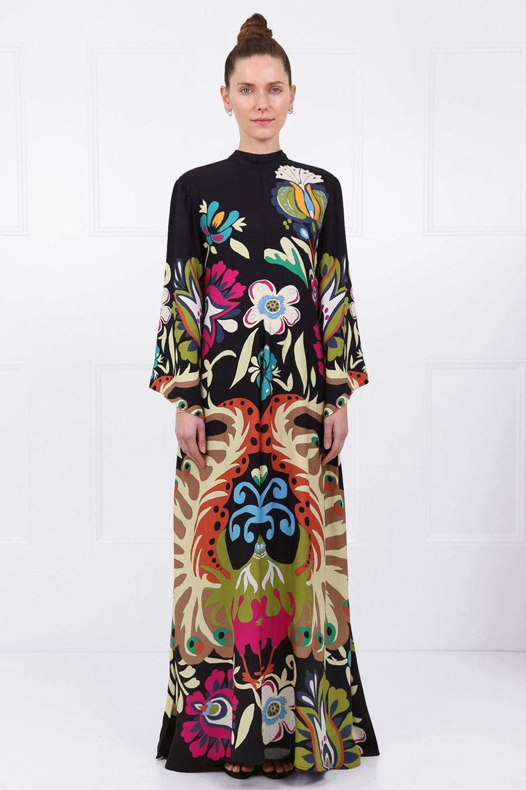 Peacock Magnifico Maxi-Length Dress Multi