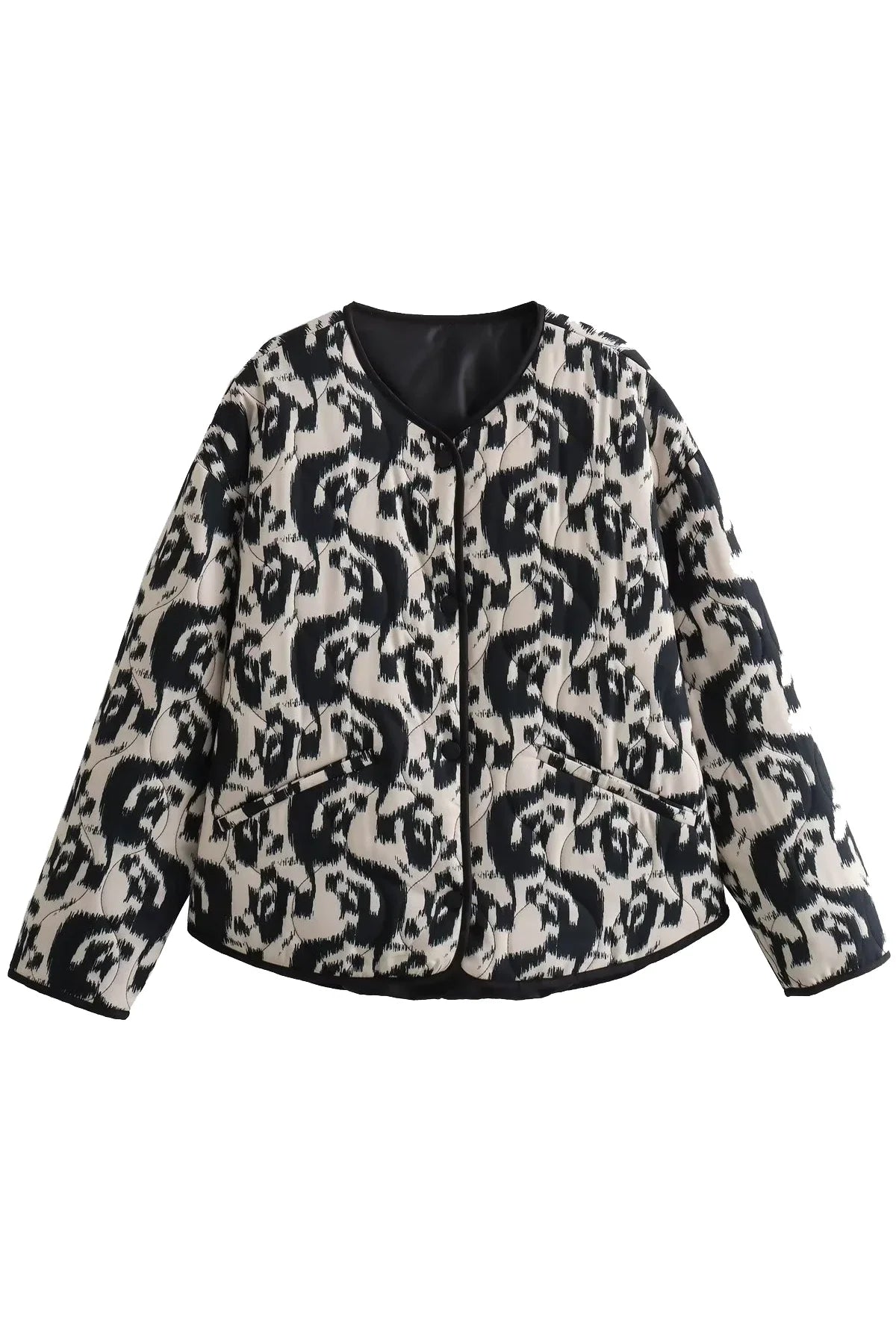 Floral Quilted Padded Jacket