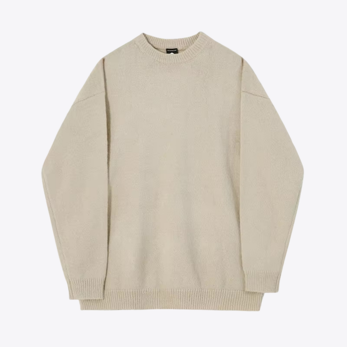 Wool Blend Sweater with Relaxed Fit