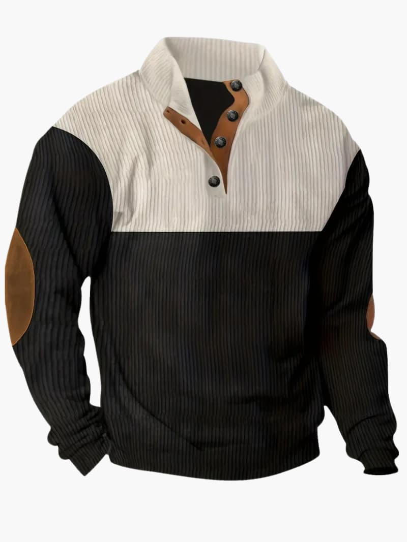 Knit Sweater with Button Front