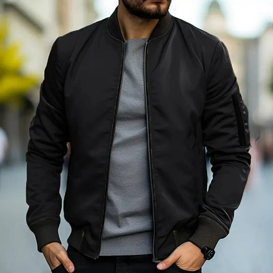 Breathable Polyester Bomber Jacket
