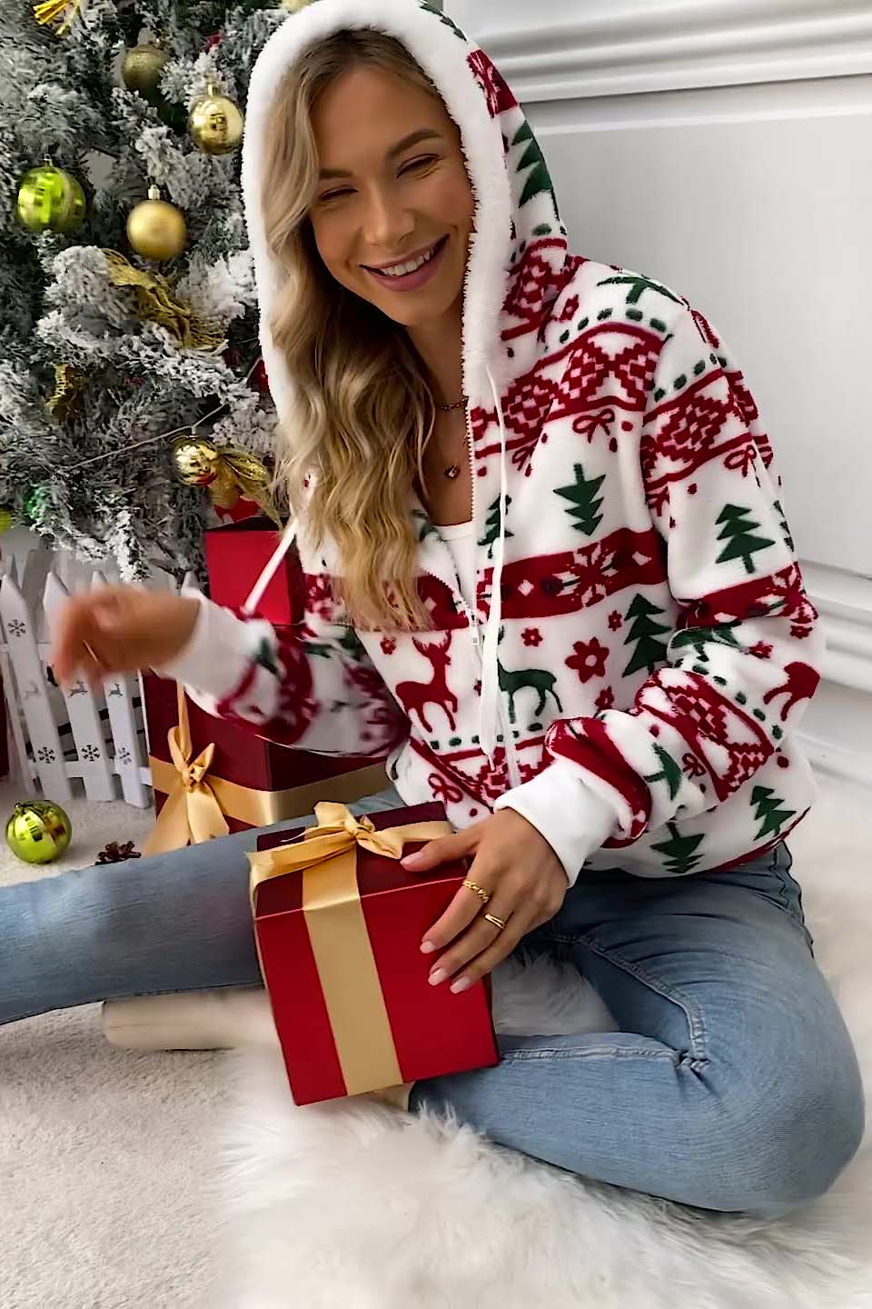 Festive Christmas Knit Cardigan