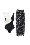 Refined Polka Dot One-Piece Swimwear