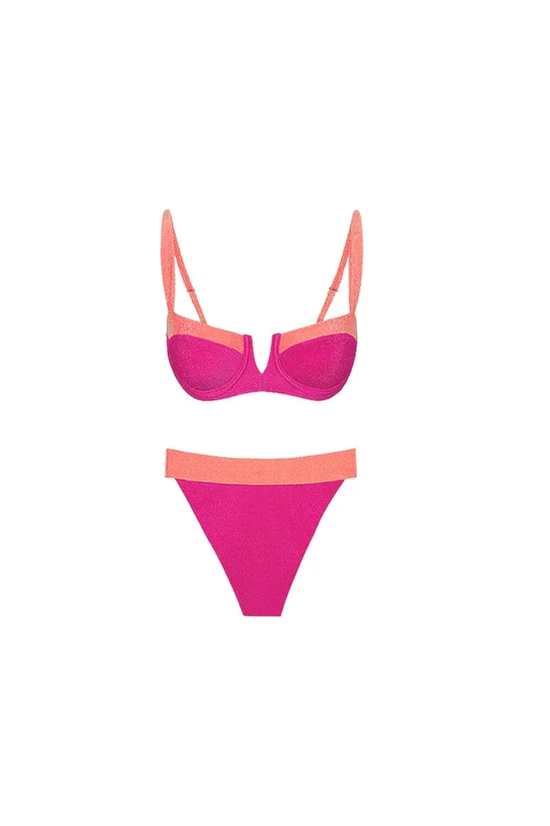 Fluorescent Sexy Two-Piece Bikini