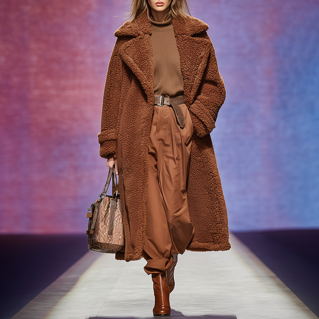 Retro Timeless Versatile Warm Sherpa Coat