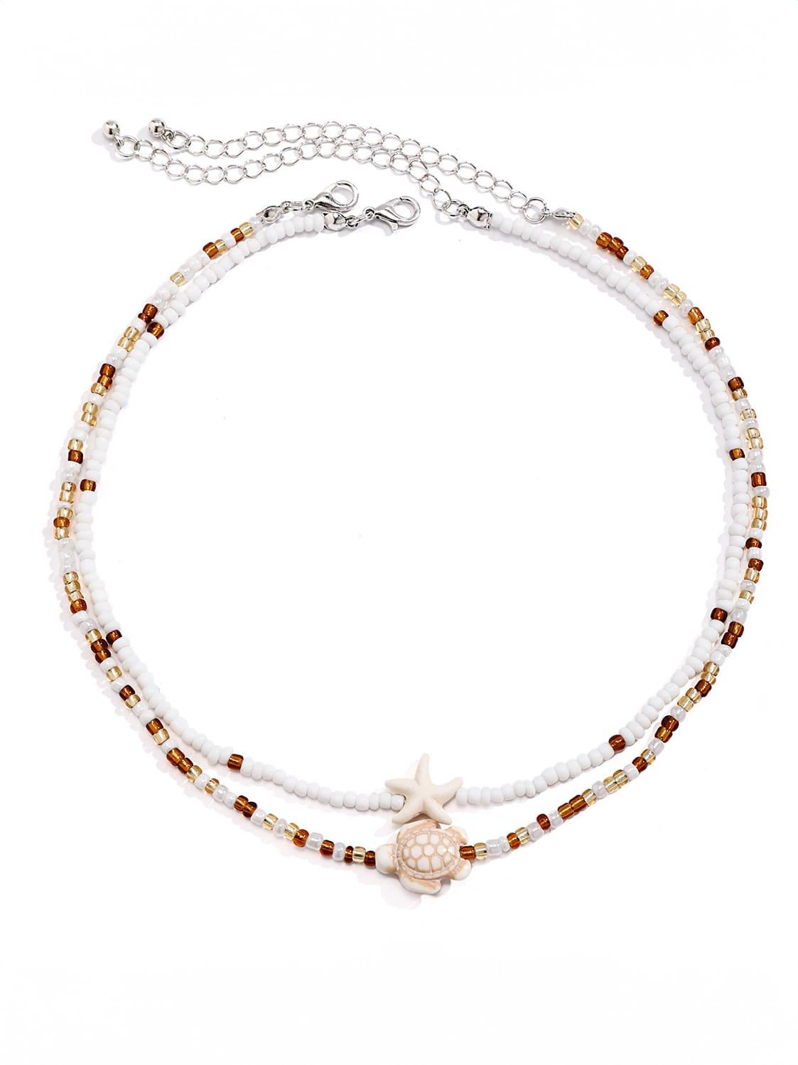Statement Beach Starfish Shell Necklace