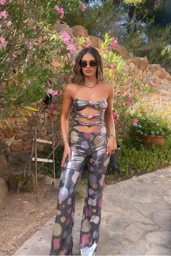 Kate Patterned Leather Jumpsuit