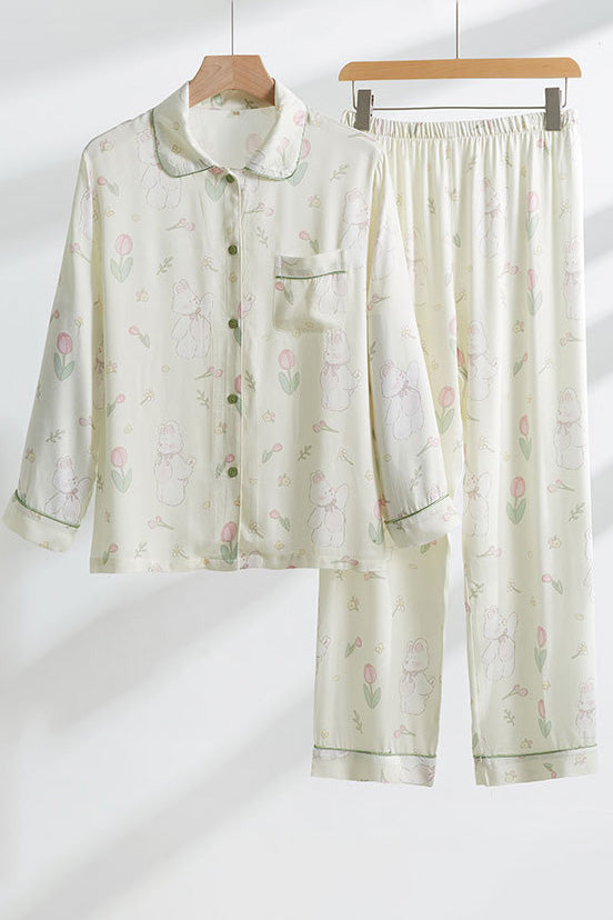 Modern Double Layer Bamboo Fiber Sleepwear