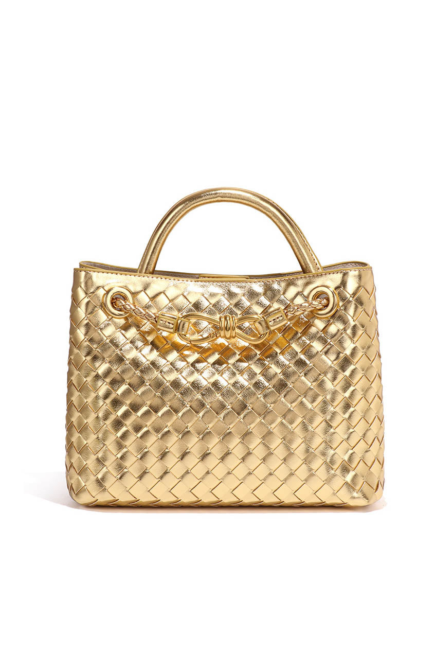 Modern Light & Shadow Artistic Woven Tote