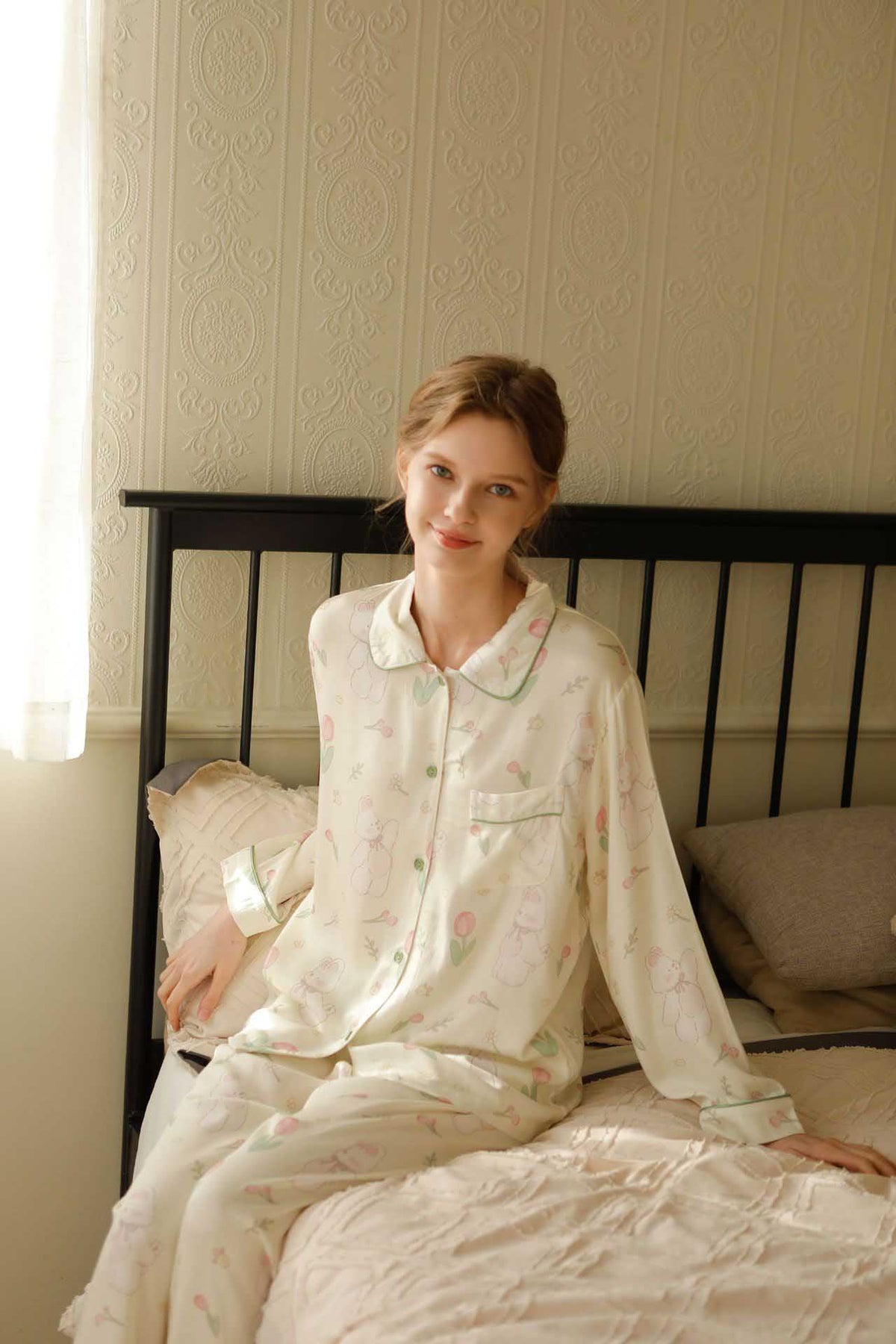 Modern Double Layer Bamboo Fiber Sleepwear
