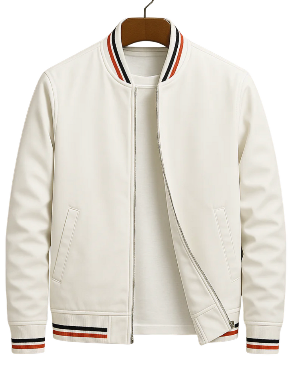 Bomber Jacket with Zip Front