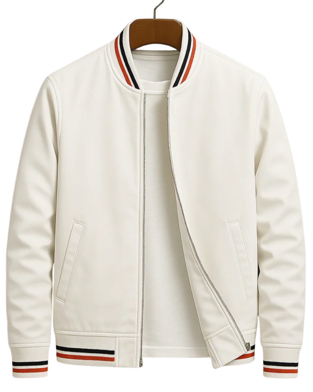 Bomber Jacket with Zip Front