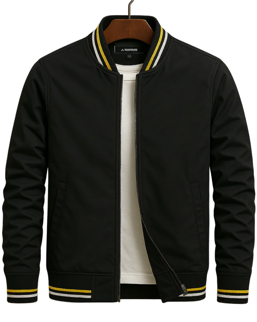 Bomber Jacket with Zip Front