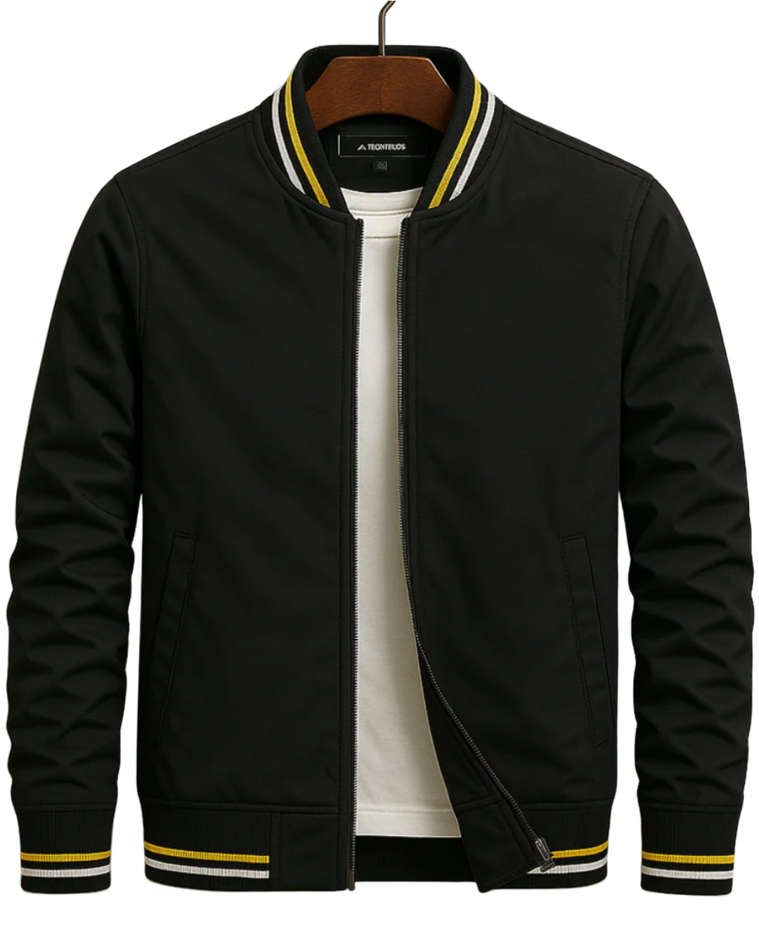 Bomber Jacket with Zip Front