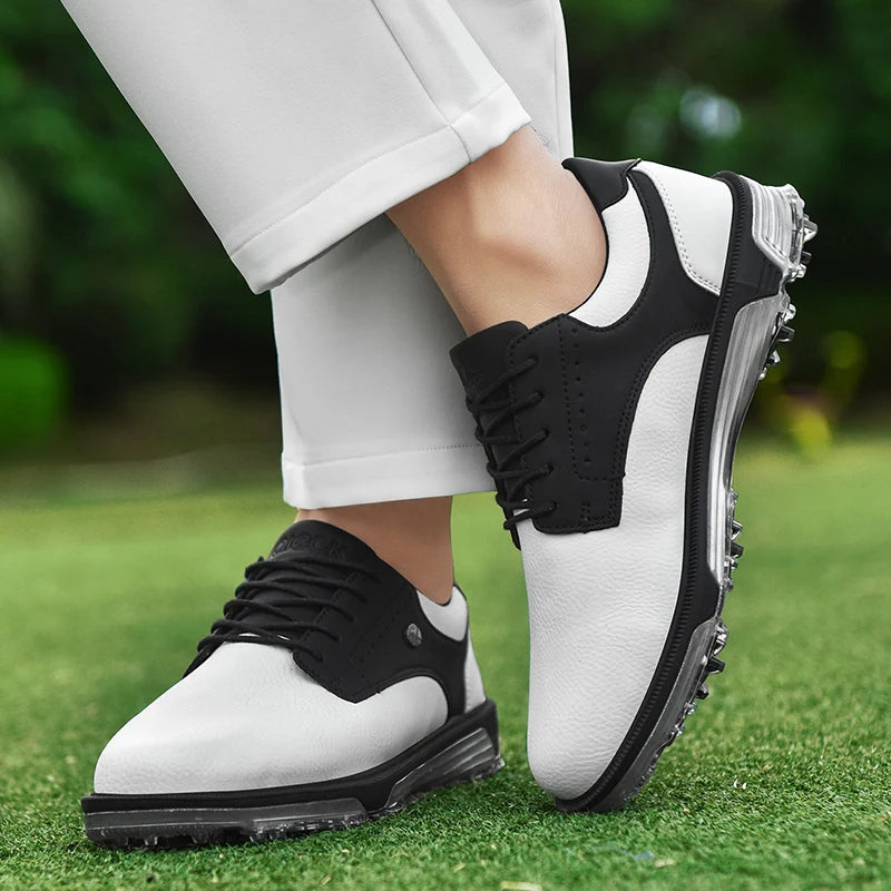 Full-Grain Leather Shoes with Waterproof Build