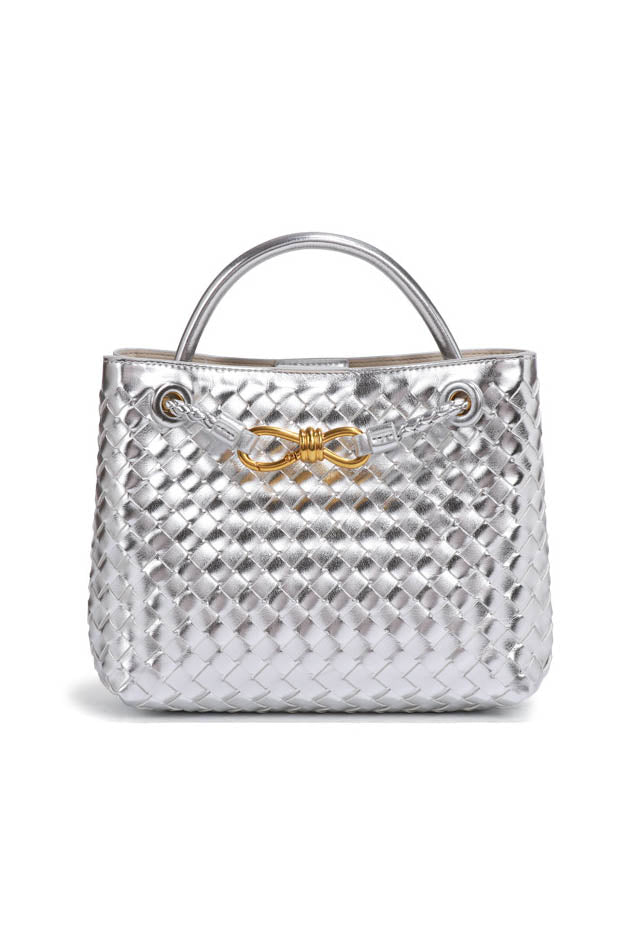 Modern Light & Shadow Artistic Woven Tote