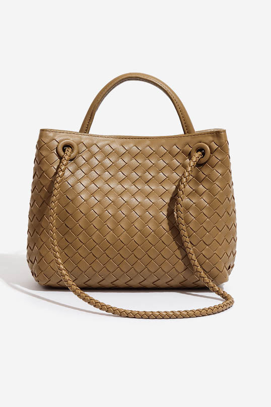 Modern Light & Shadow Artistic Woven Tote