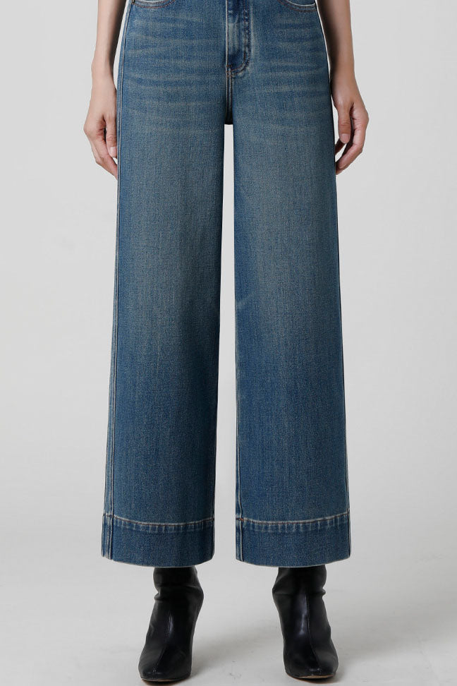 Petite High-Waisted Wide-Leg Jeans