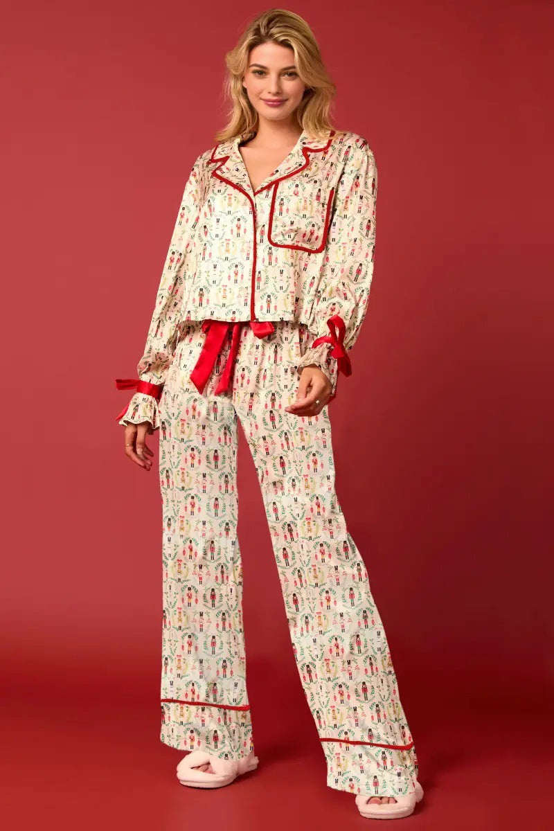 Coordinated Christmas Character Sprint Pajama Long Set