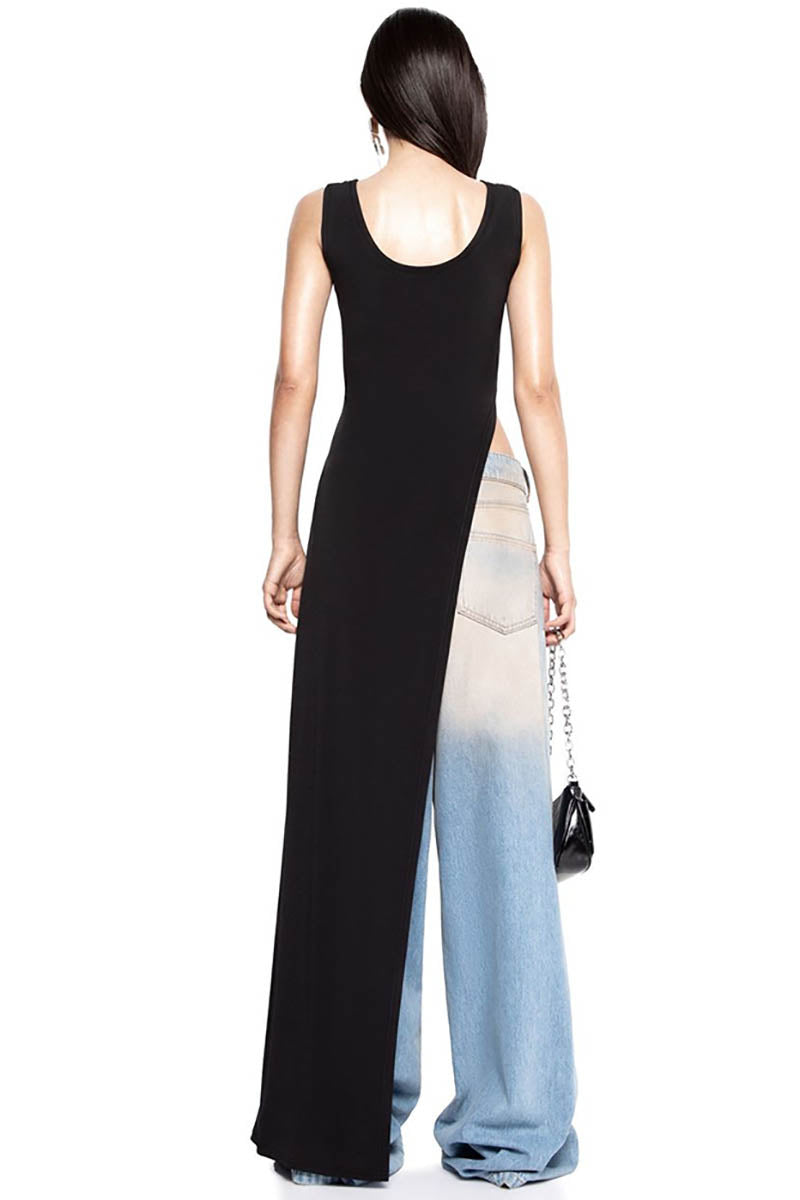 Urban Muse Slit Fitted Dress
