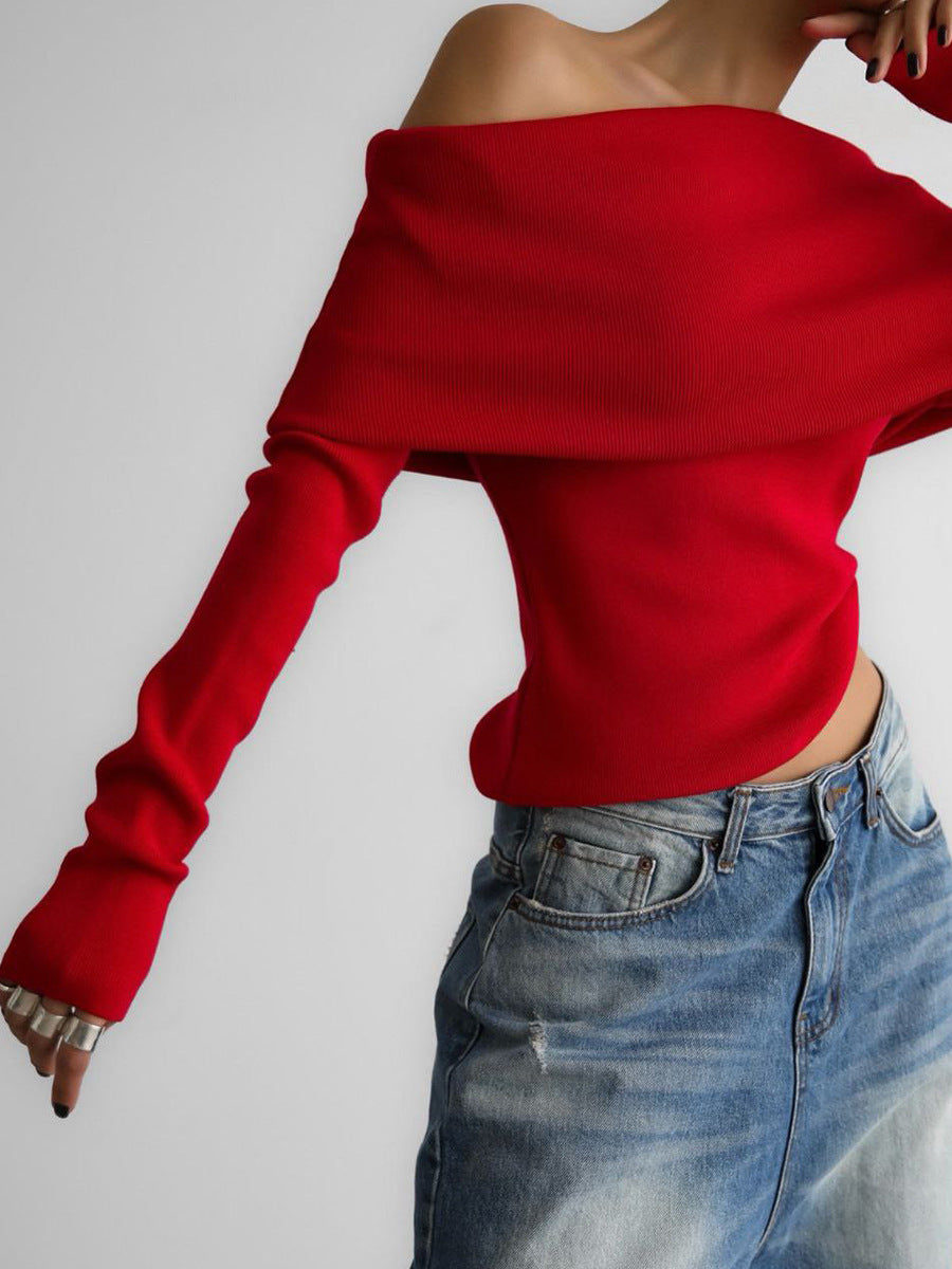 Modern Minimal Cream Knit Sweater