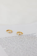 Statement 18K Gold Plated Eyes To The Soul Earrings Clear
