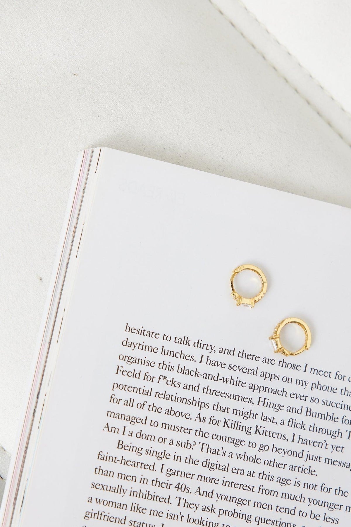 Statement 18K Gold Plated Eyes To The Soul Earrings Clear