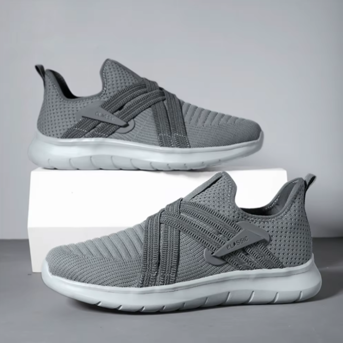 Knit Slip-On Shoes with Cushioned Sole