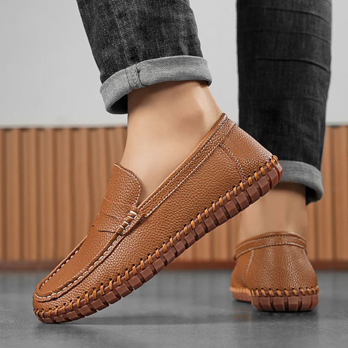 Full-Grain Leather Loafers with All-Day Comfort