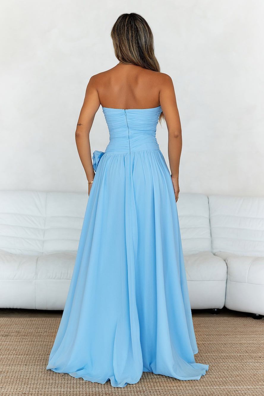 Middle Eastern Off-Shoulder Ruched Maxi-Length Dress