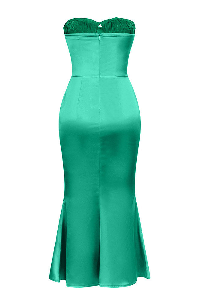 Modern Sexy Strapless Waist-Cinching Dress