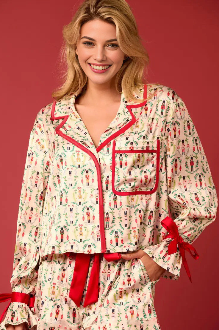 Coordinated Christmas Character Sprint Pajama Long Set