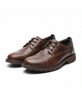 Casual Polished Leather Oxford Shoes