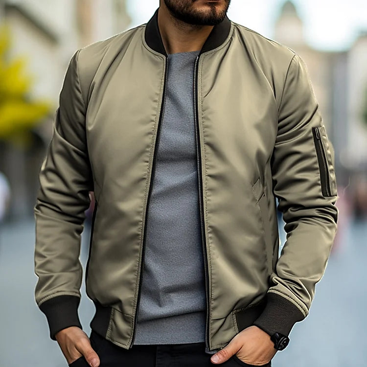 Bomber Jacket with Lined